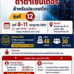 การอบรมเรื่อง มาตรฐานดาตาเซนเตอร์สำหรับประเทศไทย รุ่นที่ 12